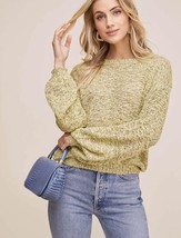 Astr Undisclosed Sweater Neon Lemon Black NWT NEW Small - $21.77
