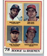 1978 Topps 706 1978 Rookie First Basemen Rookie PR Cincinnati Reds - $1.35 CAD