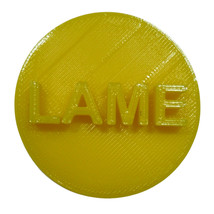 Lame Candy Heart Cookie Stamp Embosser Made In USA PR5486 - $3.99