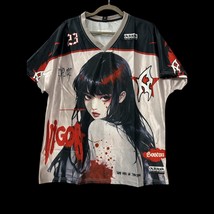 Anime Streetwear T-Shirt with Dark Fantasy Girl Graphic -FREE &amp;FAST SHIP... - $17.99