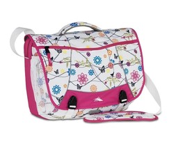 High Sierra Tank Messenger Bag, Birds on a Wire Style Pink Multicolor  18&quot; NEW - £26.73 GBP