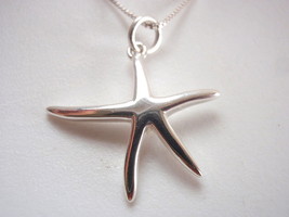 Small Starfish Necklace 925 Sterling Silver Corona Sun Jewelry - £20.61 GBP