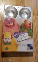 Vintage 1987 Wilton Mini Ball Cake Pan, Complete Instructions in Wrapper... - $14.84