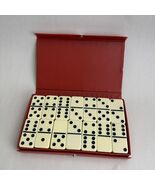 Vintage Domino By Cardinal Dominoes Set Vinyl Case 2” - $343.76 MXN