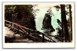 RPPC Siwash Rock Stanley Park Vancouver British Columbia Canada UNP Postcard O16 - £3.84 GBP