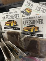 2 Incense Block Auto Air Fresheners  New &amp; Sealed Hi Quality Last For Mo... - $17.82