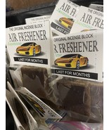 2 Incense Block Auto Air Fresheners  New &amp; Sealed Hi Quality Last For Mo... - $332.95 MXN