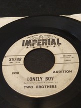 TWO BROTHERS r&amp;b popcorn promo 45 TELL IT / LONELY BOY VG++ on Imperial ... - $11.87