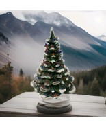 ARNELS Ceramic Birds Snow Flocked CHRISTMAS TREE Signed NO BASE TREE ONLY - $3,331.17 MXN
