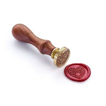 The Heart Wax Seal Stamp With Rosewood Handle, Decorating On Invitations... - $19.99