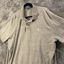 Ralph Lauren Polo Shirt Mens Extra Large Grey Preppy Vintage Y2K Academi... - $13.53
