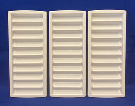 Ice stick trays ice cubes for water bottle lot of 3 white plastic - £3.18 GBP