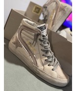 Golden Goose Leather Classic slide Sneaker In White And Dusty Rose Sz 36 - $544.50