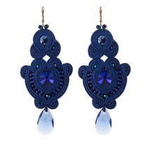 Women spring New Fashion Earrings for Women Vintage Soutache Handmade Luxury Tas - £16.84 GBP