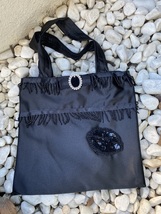 Party Tote bag Black with Leave - £6.47 GBP