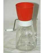 Federal Housewares Cheese Herb Spice Grinder Chopper Glass Jar Vintage M... - £15.56 GBP