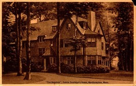 VINTAGE POSTCARD-&quot;THE BEECHES&quot; CALVIN COOLIDGE&#39;S HOME, NORTHAMPTON, MASS... - £3.95 GBP