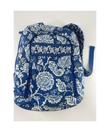 Vera Bradley Blue Paisley Backpack White School Adult Teen College Lapto... - $51.08