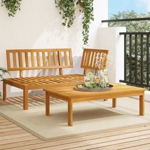  Pallet Sofa Set Natural Wood Solid Acacia wood Medium-sized - $282.99