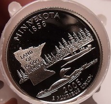 Edelstein Beweis Rolle (40 Münzen) 2005-S Minnesota Staat Viertel - £47.54 GBP