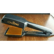 Conair Pro CP304GD  2&quot; Tourmaline Ceramic Flat Iron Black Tested - $14.82