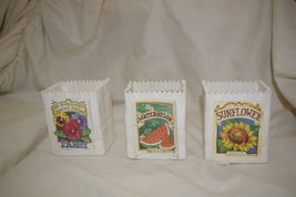 Vintage Home Interiors &amp; Gifts Seed Sack Porcelain Homco - a - $9.00