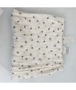 Aden + Anais Baby Blanket Bamboo Rayon Swaddle White Gray Stars 50x45&quot; Soft - $39.59