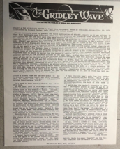 THE GRIDLEY WAVE #52 (1974) 2-page Edgar Rice Burroughs Tarzan fanzine - €12,85 EUR
