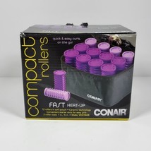 Conair Compact Hot Rollers Travel Hair Curlers Quik &amp; Easy Curls On The Go - £12.48 GBP