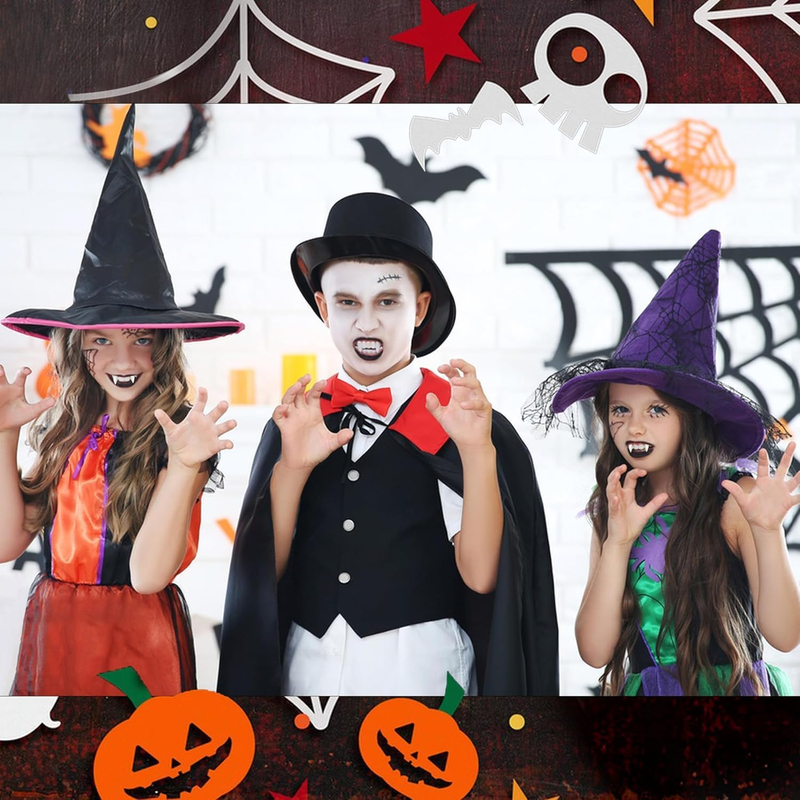 Vampire Teeth 4 Sizes Halloween Decorations Party Cosplay Props 4 Pairs Vampire  Item image 5