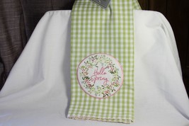 Household Item (New) Hello Spring - Embellished Kitchen Towel 18&quot;X28&quot; - £6.79 GBP