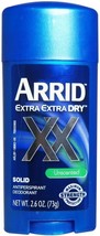 ARRID XX Anti-Perspirant Deodorant Solid Unscented 2.6 oz ( Pack of 2) - £15.14 GBP