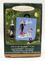 VINTAGE 2001 Hallmark Keepsake Christmas Ornament Barbie Solo Spotlight Case - £23.60 GBP