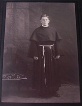 c1915 Antique Priest Deacon Occupational Photo Montreal Canada - $9.89