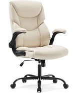 Office Chair: Pu Leather, White, Strong Metal Base, Swivel Task Chair With - $166.80 CAD