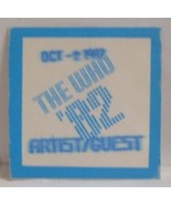 THE WHO - VINTAGE ORIGINAL OCT. 2, 1982 CLOTH SHOW BACKSTAGE PASS  **LAS... - £11.28 GBP