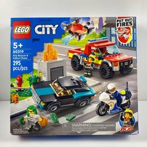 LEGO CITY #60319 Fire Rescue &amp; Police Chase Building Set 295 pcs Age 5+  NEW - £20.81 GBP