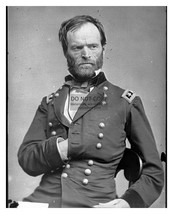 William T. Sherman Civil War General In Uniform Portrait 8X10 Photo - £7.00 GBP