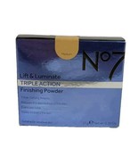 No7 Lift &amp; Luminate Triple Action Finishing Powder Medium  .35oz - £22.06 GBP