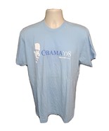 2008 Barack Obama Adult Large Blue TShirt - $372.48 MXN