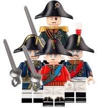 4pcs Napoleonic Wars Leaders Murat Kutuzov Blucher Wellesley Minifigures... - £10.97 GBP