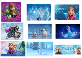 9 Disney Frozen Stickers, party supplies, gifts, favors, birthday, decorations - £9.39 GBP
