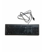 HP 697737-001 Black US English Wired Standard Computer Keyboard Functional - £10.96 GBP