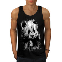 Eating Panda Face Tee Bamboo Eater Men Tank Top - £10.38 GBP