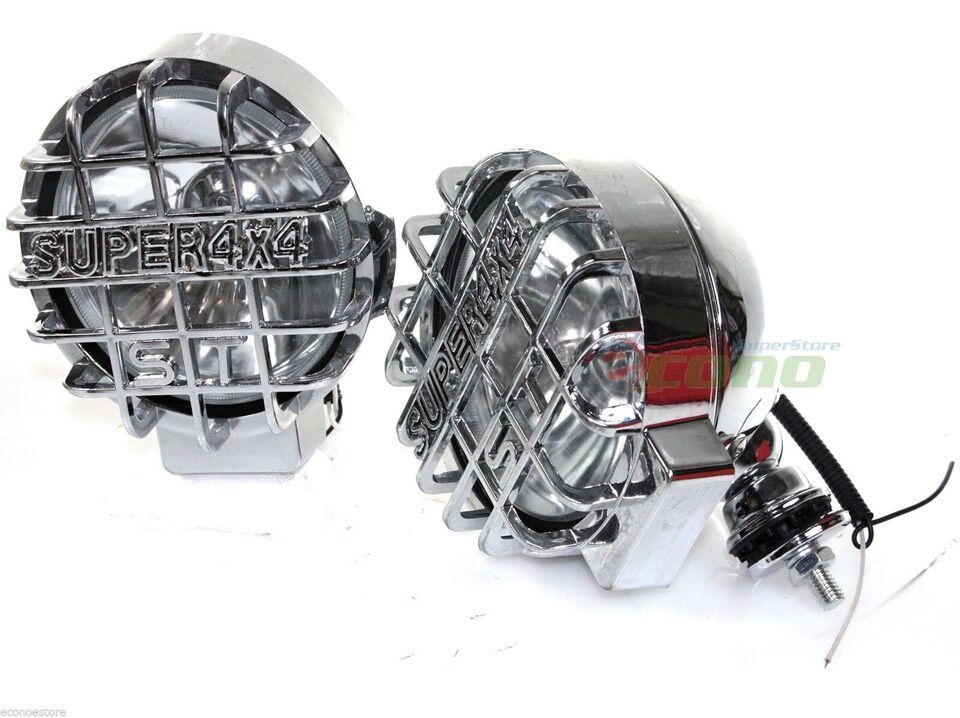 LOT TWO OFF ROAD SUPER 4X4 55W WORK SPOT HEAD FOG WHITE BEAM LIGHT HALOGEN - $40.16