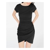Planet Gold Junior Womens XL Black Gathered Bodycon Dress NWT CO51 - $19.59