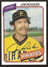 Pittsburgh Pirates Jim Rooker 1980 Topps Baseball Card # 694 Ex/Nm - £0.39 GBP