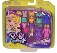 Polly Pocket Sassy Sweetheart Style Pack Variety of Outfit Styles &amp; Accessories - £24.35 GBP