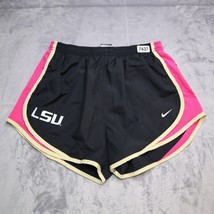 Nike Shorts Womens M Black Dri Fit LSU Loose Fit Lightweight Athletic Lined - $19.68