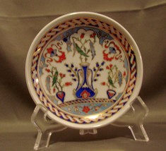Turkish Mini Collectors Plate  4.5 &quot; - KUTAHYA PORSELEN - 2003 - $12.99